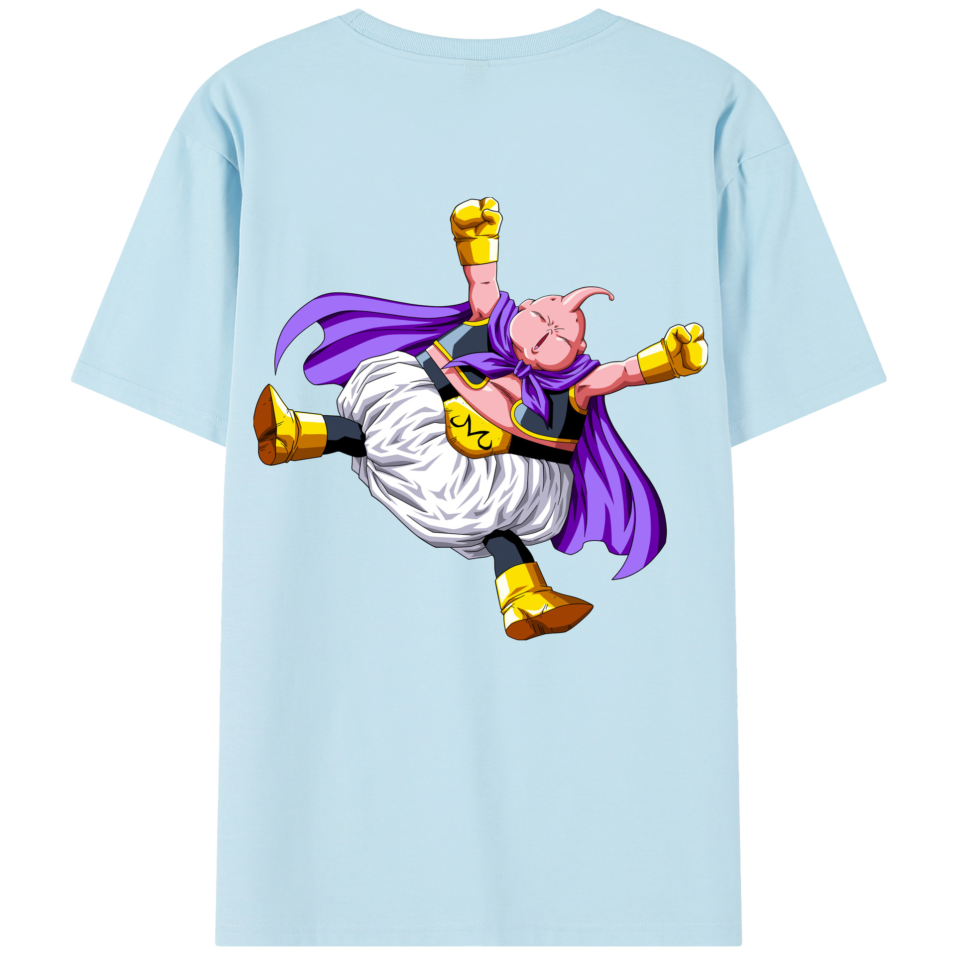 （画像用） ドラゴンボール 魔人ブウ DRAGON BALL Majin Buu 綿100％半袖Tシャツ（背面プリント）